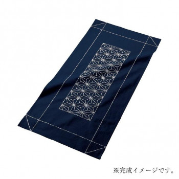 170　刺し子キット　テーブルセンター麻の葉