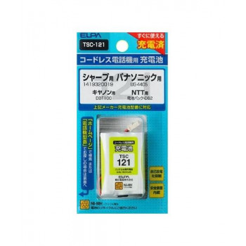 ELPA(エルパ)　電話機用充電池　TSC-121　1835200