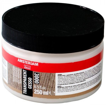 AMSTERDAM アムステルダム　アクリリックメディウム　下地剤　クリアージェッソ　3000　250ml　T2417-3000　403646