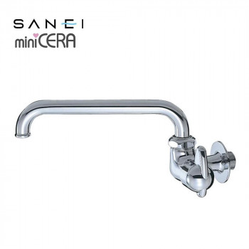 三栄水栓 SANEI　ミニセラ横形自在水栓JA205-13