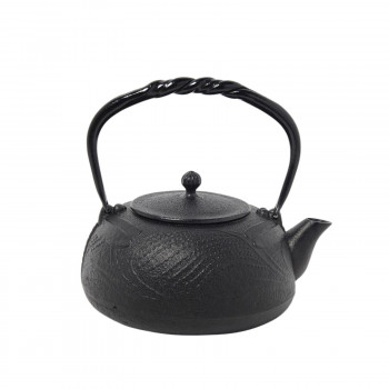 南部鉄器　宝生堂　鉄瓶(鉄蓋)　とんぼ　黒　1.2L　700100