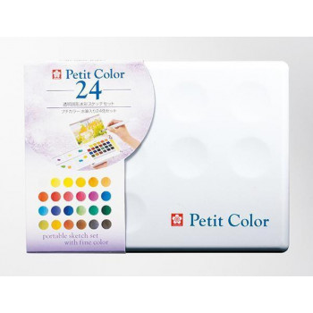 プチカラー　水筆入り24色セット　NCW-24H 217191