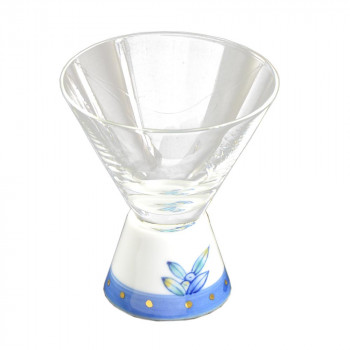 有田焼 華山窯 有田浪漫グラス SAKE GLASS 台形 オリーブ