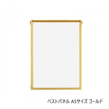 A.P.J. アルミフレーム・アルミパネル ベストパネル A5サイズ(149×210mm)　ゴールド・0020166050