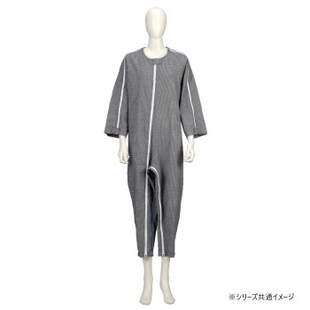 竹虎　ソフトケアねまき厚手　紺　大きいサイズ　105985・LL