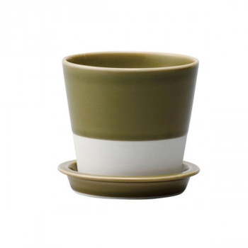 西海陶器 es table pot 織部釉 13686