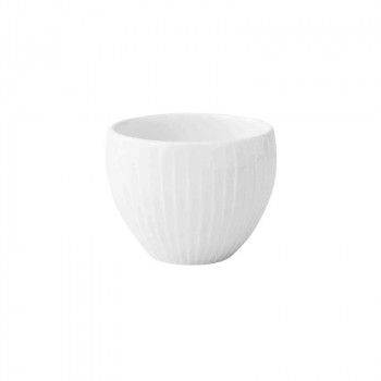 西海陶器 彫刻紋 (白磁) カップ 草林彫 44167