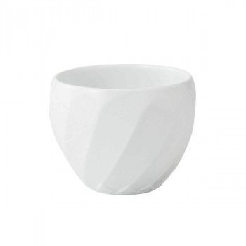 西海陶器 彫刻紋 (白磁) カップ 斜め彫 44176
