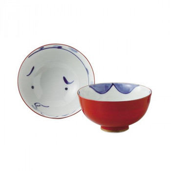 西海陶器 おかめひょっとこ 組飯碗 52367