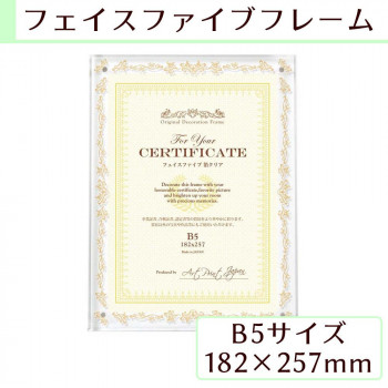 A.P.J フェイスファイブフレーム B5(182×257mm)対応 箔クリア 1000059253
