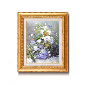ルノワール名画額F6金 1741940・花瓶の花