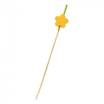 萬洋 飾り串 梅 (黄) 12cm 100本入 18-389D