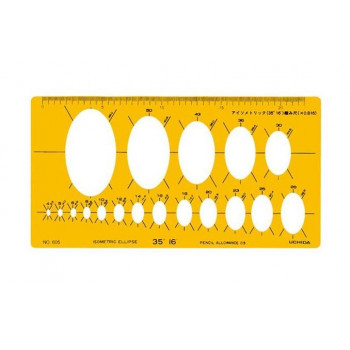 製図用　テンプレート　NO605・1-843-0605