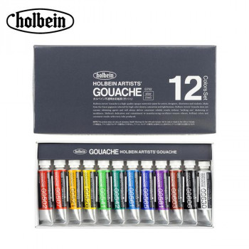 ホルベイン 不透明水彩絵具(ガッシュ) 5ml G702 12色セット 3702