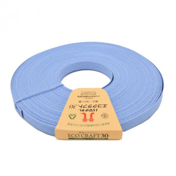 ハマナカ エコクラフト 約 15mm巾 30m巻 Col.118 パステルブルー 2508