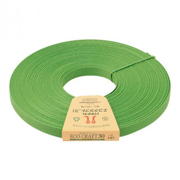 ハマナカ エコクラフト 約15mm巾 30m巻 Col.137 抹茶 2508