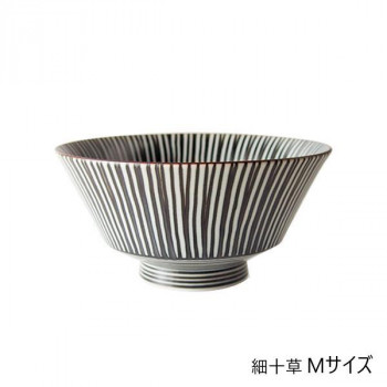 西海陶器 すゑひろ碗 細十草 M 18164