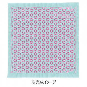 オリムパス 刺し子キット 花ふきん こんぺいとう SK-364