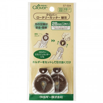 クロバーロータリーカッター替刃 28mm 57-504