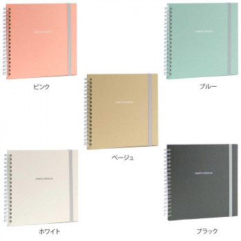 ナカバヤシ フリーアルバム フォトクロッキー リング式 Sサイズ ピンク・アKA-SWF-130-P