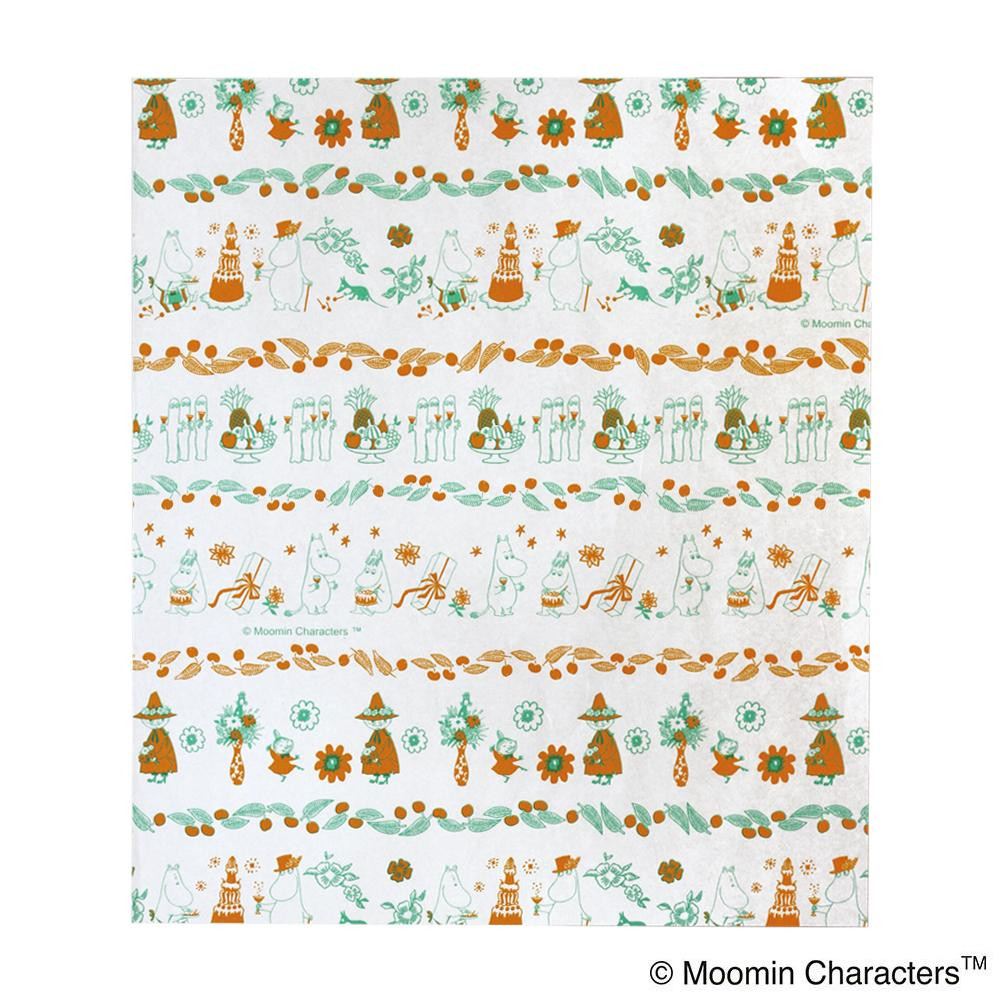 MOOMIN(ムーミン) ワックスペーパーvalley'sparty(OR/GR) MM541 50枚×10セット