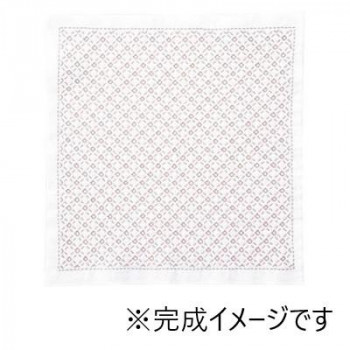オリムパス 一目刺しの花ふきん キット チェック SK-384