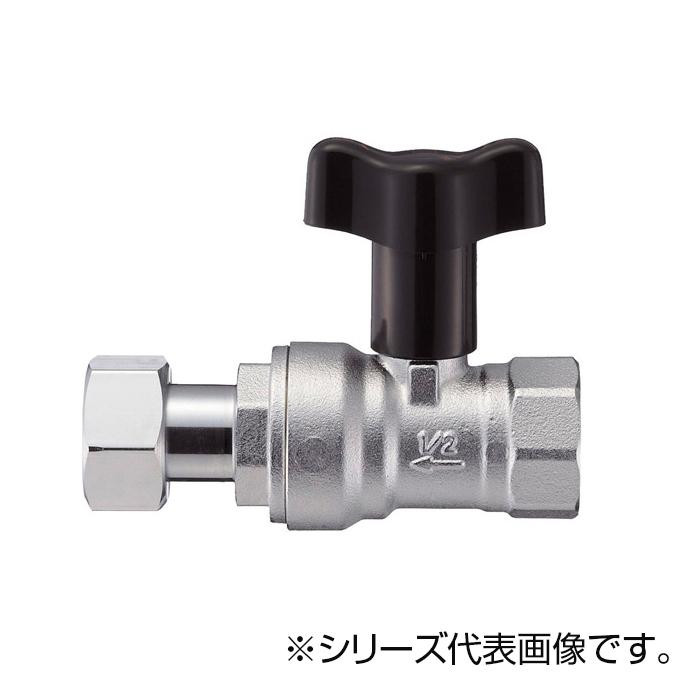 SANEI ナット付逆止付ボールバルブ V657BV-13X20