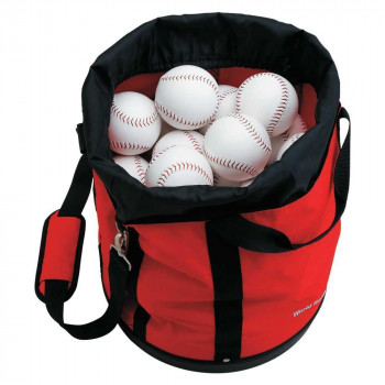 野球 円形カラーボールケース(L) BX84-13　レッド