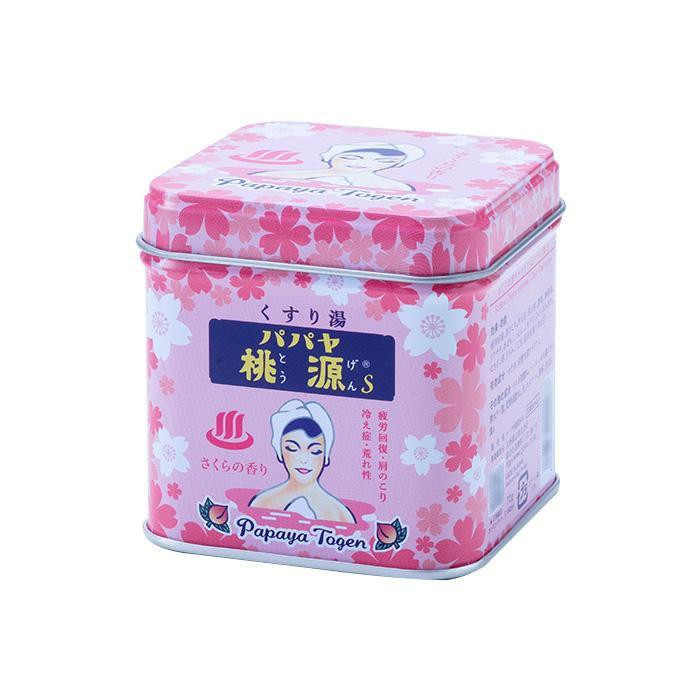 五洲薬品　薬用入浴剤(医薬部外品)　パパヤ桃源S　さくらの香り　70g缶