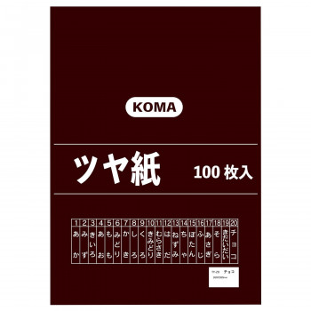 ツヤ紙 100枚入 チョコ TY-20 1セット