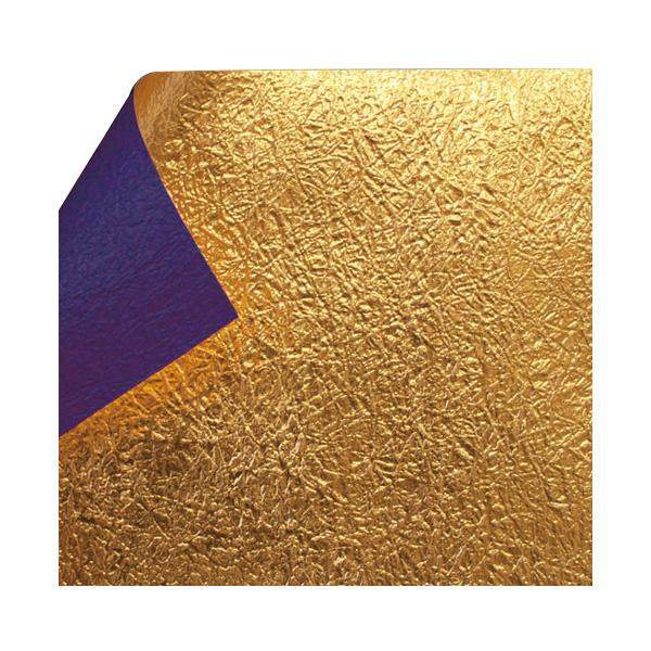 もみ金箔両面和紙 単色 15cm 紫 10枚入 No.7054 5セット