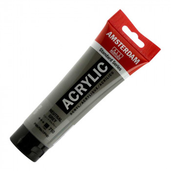 ターレンス アムステルダムアクリリックカラー120ml 710 ニュートラルグレー T1709-710 486070