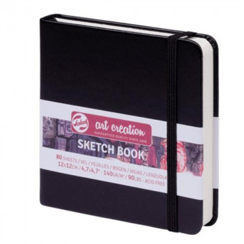 ターレンス アートクリエーションスケッチブック ブラック 12×12CM T9314-004M 407161