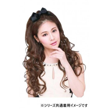 プリシラ ハーフキャップ ギャル盛りロングカール J-807 耐熱　TMB・マロンブラウン