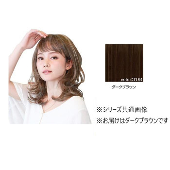 プリシラ オールウィッグ レイヤーマッシュミディ A-699 耐熱　TDB・ダークブラウン