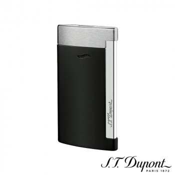 S.T. Dupont　エス・テー・デュポン　ライター　スリム 7 マットブラック＆ブラッシュクローム　027710