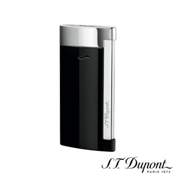 S.T. Dupont　エス・テー・デュポン　ライター　スリム 7 ブラック＆クローム　027700