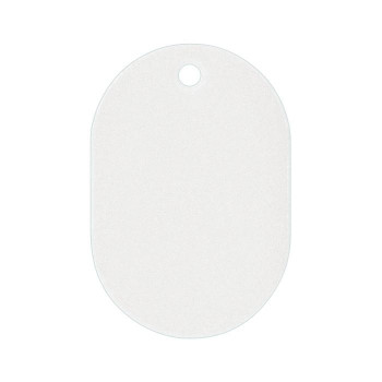 ORIONS プラスチック番号札(大) 無地 50枚入り ホワイト NO.16C-W
