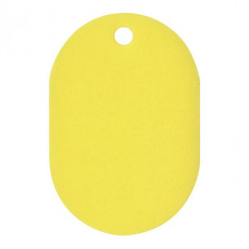ORIONS プラスチック番号札(小) 無地 50枚入り イエロー NO.9C-Y