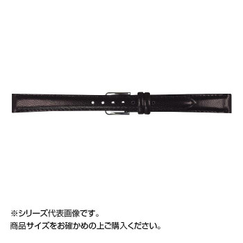 MIMOSA(ミモザ) 時計バンド キッド 12mm ブラック (美錠:銀) ZK-A12