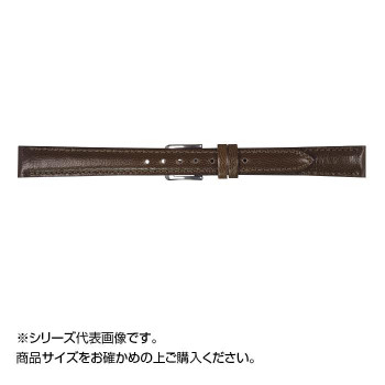 MIMOSA(ミモザ) 時計バンド キッド 14mm ダークブラウン (美錠:銀) ZK-B14