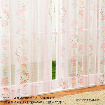 サンリオ キティ レースカーテン2枚セット 100×198cm SB-522-S
