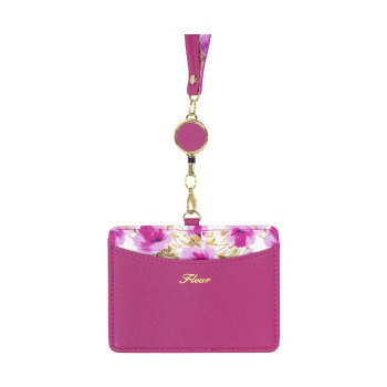 Fleur IDカードホルダー IDC-FLE06 マゼンタ