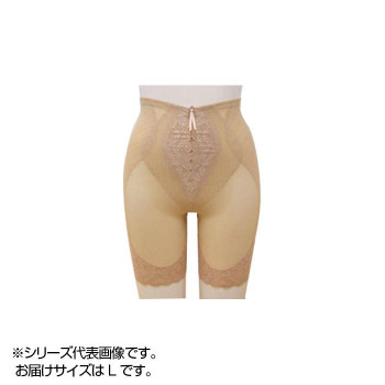 TAMURA Yauco シルキーボディシェイプ ロングガードル YTJ04 フラックスベージュ L