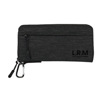 L.R.M 隠しジップラウンド長財布 CMK-0558 ブラック