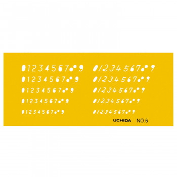 テンプレート NO6 数字 1-843-1006