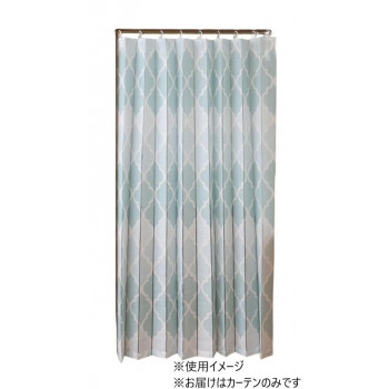 アコーディオン間仕切り約140×170cm グラデーショングリーン M5360