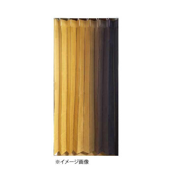 アコーディオン間仕切り約140×170cm グラデーションブラウン M5358