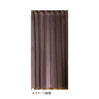 アコーディオン間仕切り約140×170cm ブラウン M5357