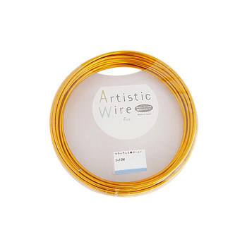Artistic Wire(アーティスティックワイヤー)　カラーアルミ線　ゴールド　1.5mm×10m